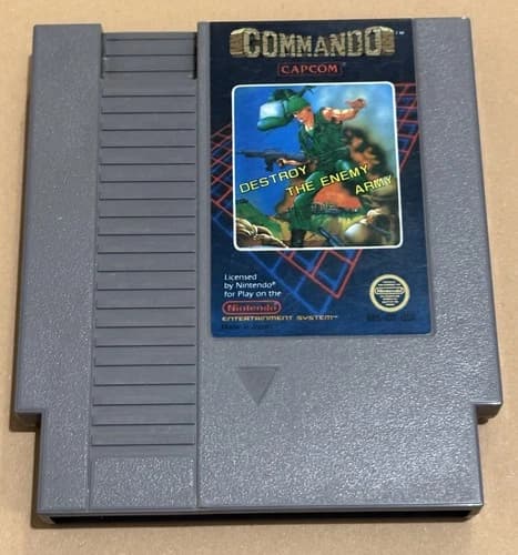 Nintendo NES Commando (Cleaned, Tested & Working)