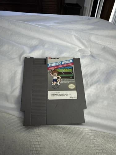 Athletic World NES Game Only Tested Retro Vintage Nintendo