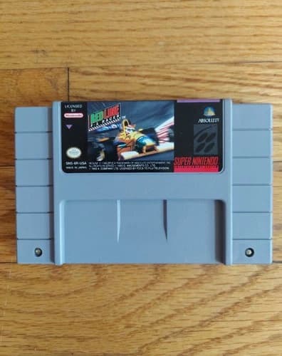 Redline F-1 Racer - SNES Game Formula One Racing Simulation Works Fast Shipping!