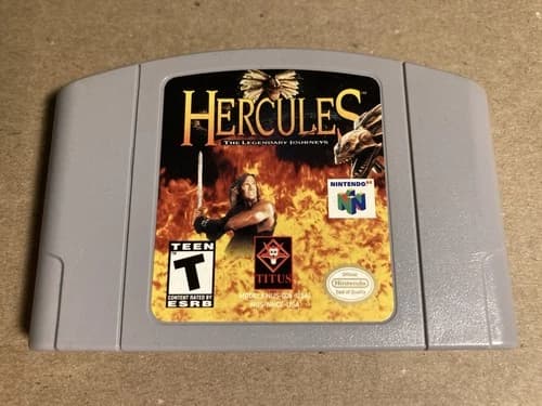 Hercules The Legendary Journeys N64 Nintendo 64 Authentic Cleaned Pins Tested