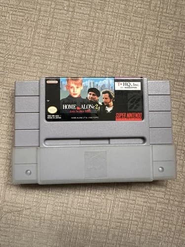 Home Alone 2: Lost in NY (Super Nintendo SNES 1991) Authentic & Tested Cart Only
