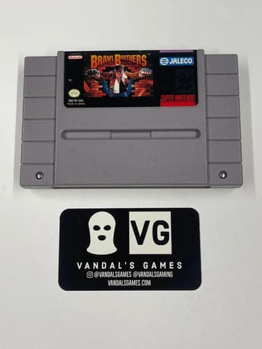 SNES - Brawl Brothers Super Nintendo Cart Only #2937