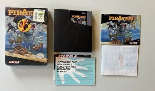 Pirates! (Nintendo NES) - CIB Complete In Box; includes map!
