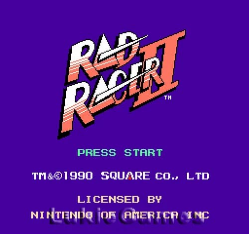 Rad Racer II 2 - NES Nintendo Game