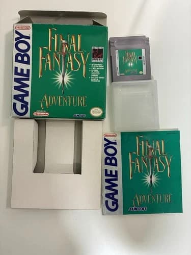 Nintendo Game Boy Final Fantasy Adventure BOX AND MANUAL INCLUDED TESTED WORKING