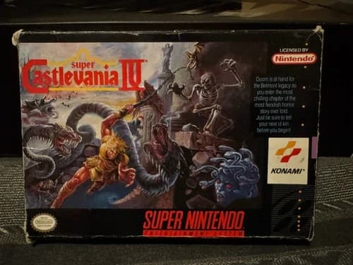 Super Castlevania IV 4 (Super Nintendo SNES) Complete in Box CIB