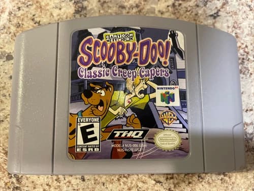 Scooby-Doo Classic Creep Capers (N64 Nintendo 64) Authentic Gray Grey Tested!!
