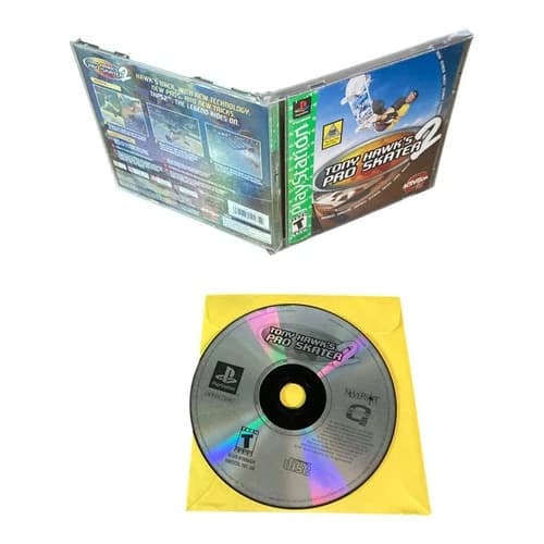 Sony PlayStation 1 PS1 CIB COMPLETE TESTED Tony Hawk's Pro Skater 2 GH CF S