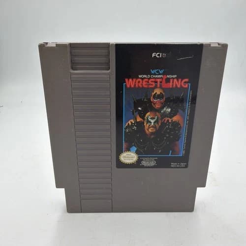 World Championship Wrestling (Nintendo NES, Video Game) Tested Working