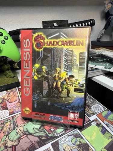 Shadowrun (Sega Genesis, 1994) Tested Working Very Nice Collectors Copy
