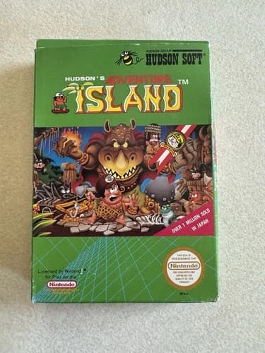 Adventure Island (Nintendo Entertainment System, 1988) CIB, Single Owner