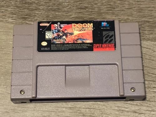 Doom Troopers Mutant Chronicles Super Nintendo Snes Cleaned & Tested Authentic
