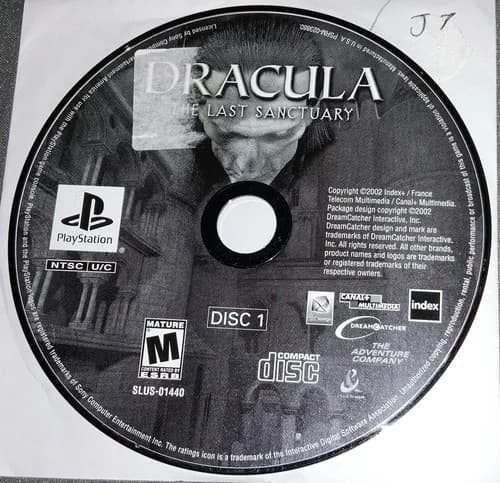 Dracula the Last Sanctuary PlayStation 1 Disc 1 and 2 Only #J7