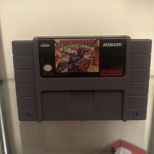 Sunset Riders Super Nintendo SNES Cartridge Works Great