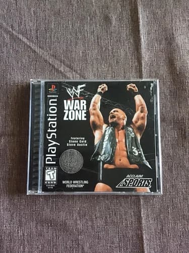 WF Warzone (Sony PlayStation 1) PS1 Complete CIB Black Label, Great Shape