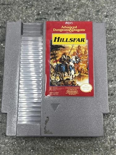 NES Hillsfar Advanced Dungeons & Dragons Video Game 1985 Nintendo