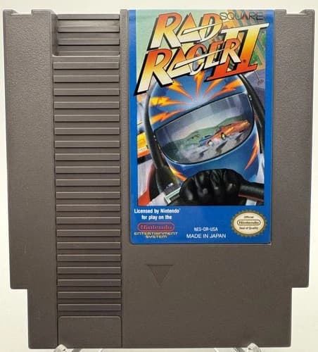 Rad Racer II (Nintendo NES, 1990) Cartridge Only | Tested | Authentic