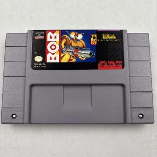 B.O.B. BOB Super Nintendo SNES Authentic Cartridge Cleaned Tested and Working