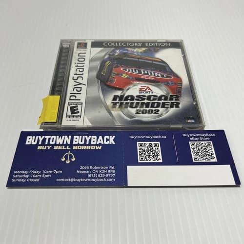 NASCAR Thunder 2002 (Sony PlayStation 1, 2001) CIB Complete with Manual