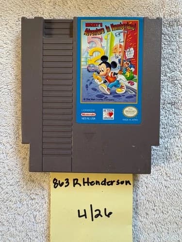 Mickey’s Adventure in Numberland (Nintendo NES) Cart Only