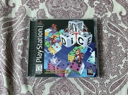 Devil Dice PS1 PlayStation 1 Complete CIB with Registration Card Tested Working