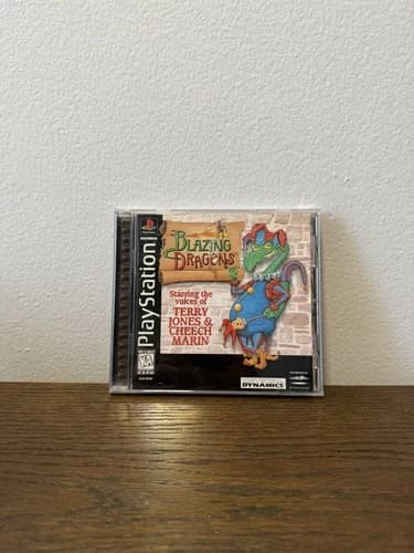 Blazing Dragons Sony PlayStation 1 Game PS1 1996 Complete With Manual