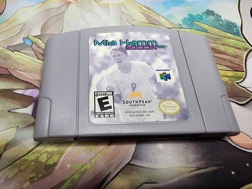 Mia Hamm Soccer 64 Nintendo 64 N64 Authentic Cartridge