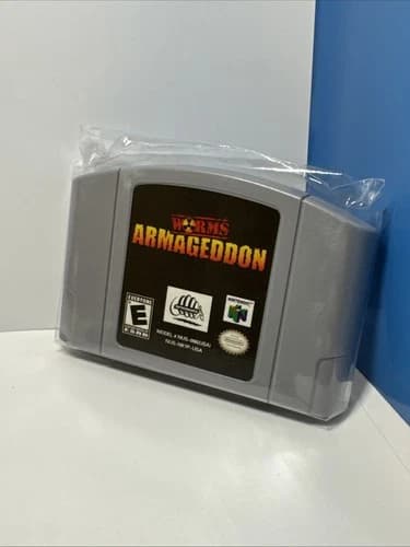 New Nintendo 64 Worms Armageddon N64 Nintendo Infogames 2000 Game Cartridge