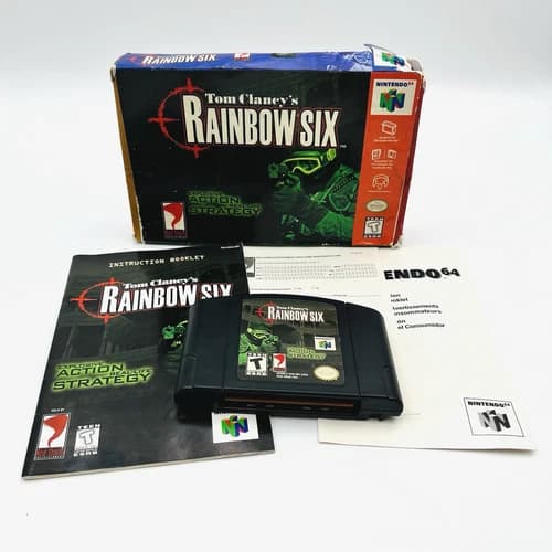 Tom Clancy's Rainbow Six Nintendo 64 N64 CIB Manual Box Reg Card Authentic Works