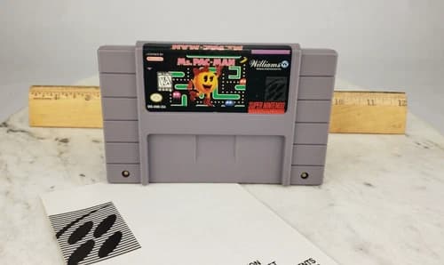Ms. Pac-Man Super Nintendo Entertainment System 1996 SNES Cartridge Williams