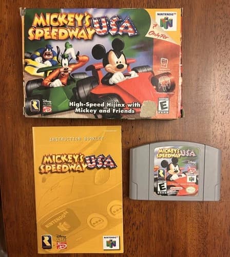 Mickey's Speedway USA (N64 Nintendo 64) CIB Complete - Tested - Authentic