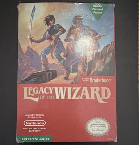 Broderbund Legacy of the Wizard Nintendo NES CIB w/ Manual NTSC-U/C (1988)