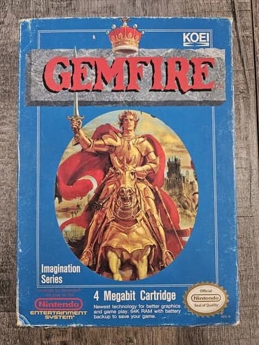 Gemfire Nintendo NES CIB - BOX GAME MANUAL MAP *Please Read*