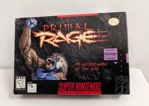 Primal Rage Super Nintendo SNES Authentic Complete In Box 1995