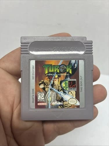 Turok: Battle of the Bionosaurs GameBoy Nice Label Tested working Authentic