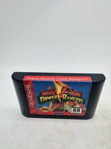 Mighty Morphin Power Rangers Sega Genesis Tested Cartridge Only Works