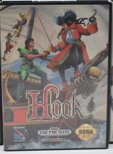 Sega Genesis Hook 1992 Complete with Box and Manual Tested And Working Fast Ship