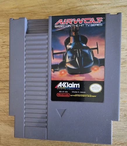 Airwolf (Nintendo Entertainment System, 1989) Cart Only