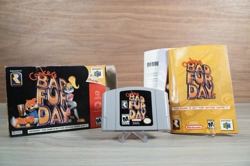 Conker's Bad Fur Day Nintendo 64 N64 Complete CIB Authentic Tested