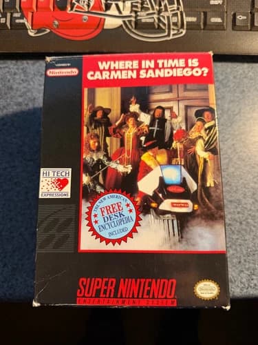 Where in the Time is Carmen Sandiego for Super Nintendo (SNES) CIB Complete
