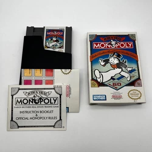 Monopoly Nintendo NES Authentic Tested Complete CIB
