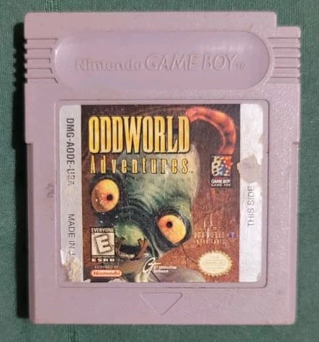 Oddworld Adventures (Nintendo Game Boy, 1998) Tested & Working