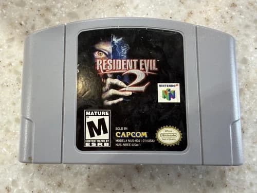 RESIDENT EVIL 2 Nintendo N 64 N64 System VIDEO GAME CARTRIDGE NES HQ