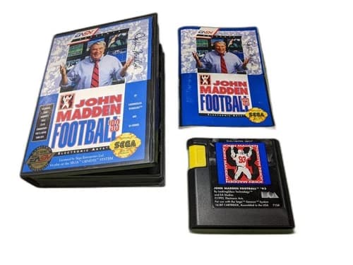John Madden Football '93 Sega Genesis Complete in Box