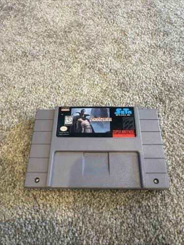 Nosferatu for Super Nintendo SNES 1995, Authentic Cartridge, Tested