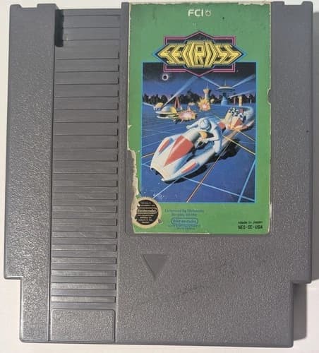 Seicross Nintendo Entertainment System NES Cleaned and Tested bad label