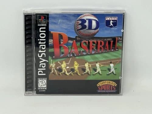 Playstation 1 PS1 3D Baseball (1996) Complete with Registration Card