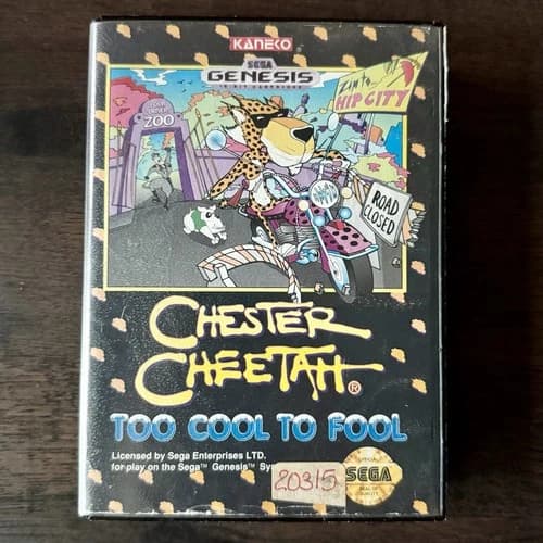 Chester Cheetah: Too Cool to Fool (Sega Genesis, 1992) CIB Complete in Box