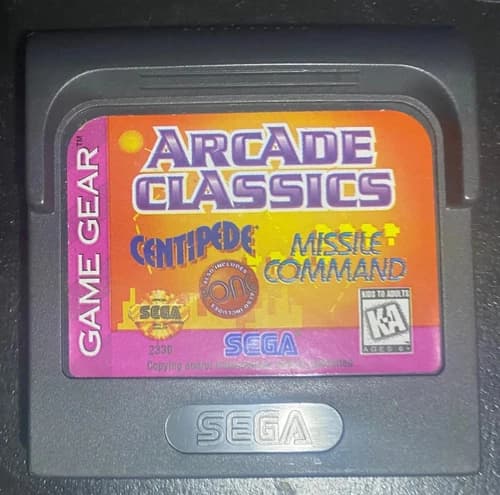 Arcade Classics - Sega Game Gear - Atari - Good Condition
