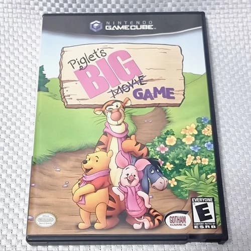 Disney Presents Piglet's BIG Game (Nintendo GameCube) Tested CIB W/ Reg Card